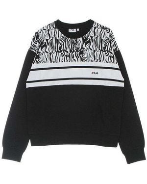 Fila Sweat-Shirt Bolu Crewneckbeautyabstract Zebra - Noir