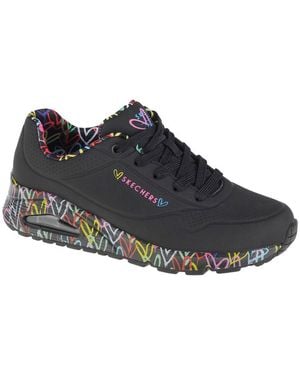 Skechers Lage Sneakers Uno-Loving Love - Blauw