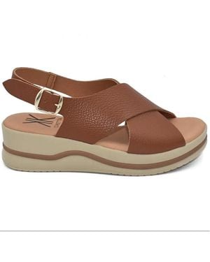 Cokketta Sandales compensées - Marron