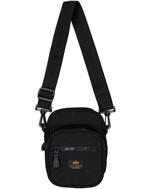 Alpha Industries Sac Label Messenger Bag S - black - Noir
