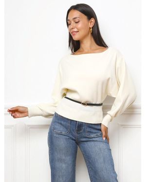 La Modeuse Pull Pulls Pour Femme - Blanc