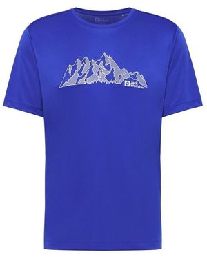 Jack Wolfskin T-shirt Peak Graphic - Bleu