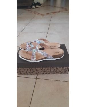 Think! Sandales Plates Sandales Cuir Femme P - Gris