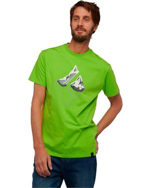 Black Diamond T-Shirt M Mountain Logo Ss Tee - Vert