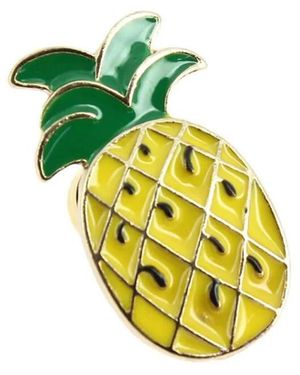 Clj Charles Le Jeune Broches Pin's Ananas - Jaune