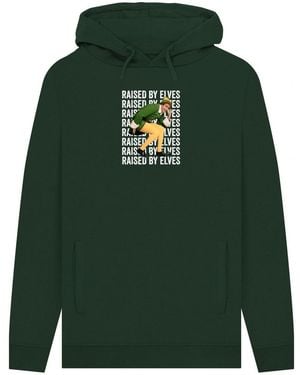 Elf Sweatshirts à capuche Raised By Elves - Vert