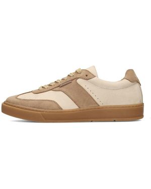 PS Poelman Lage Sneakers "Gregory" Herren Sneakers - Naturel