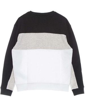 Fila Sweat-Shirt Amina Block Crew Sweatmelange Bros - Noir
