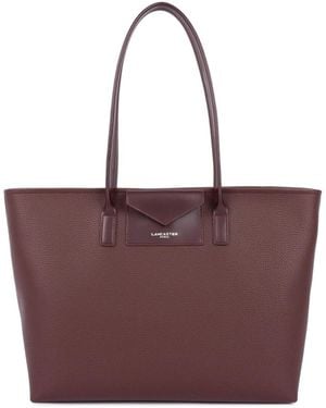 Lancaster Cabas Sac porte epaule Ref 66345 Bordeaux 35*28*15 cm - Violet