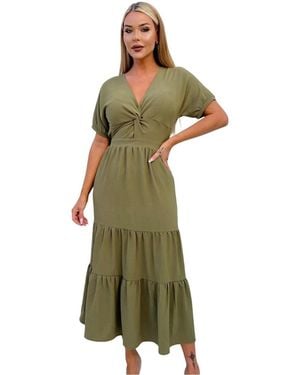 AX Paris Robes midi GT14821 - Vert
