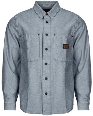 Volcom Overhemd Lange Mouw Levelstone Ls - Blauw