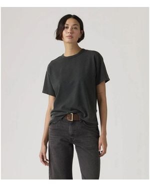 Levi's T-shirt 005IX-0001 VINTAGE SS TEE-0001 BLACK GARMENT - Noir