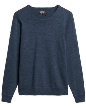 Superdry Pull M6110617A-ZRN - Bleu