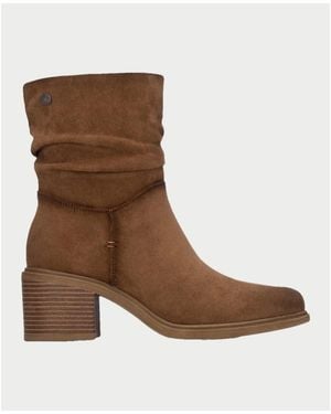 Refresh Bottes Bottines En Daim Pour Femme - Marron