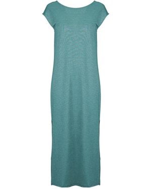 Vila Lange Jurk Viluxi S/S Rev Glitter - Groen