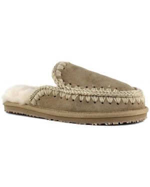 Mou Chaussons Slipper Full Eskimo Stitch - Neutre