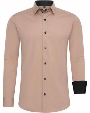 Rusty Neal Chemise Overhemd Slim Fit - Marron