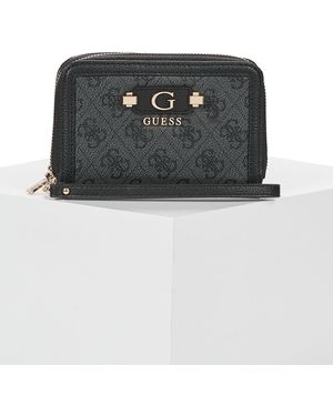 Guess Geldbeutel Lindsey Slg Med Double Zip - Schwarz