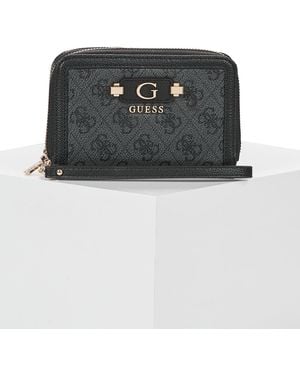 Guess Portamonete Lindsey Slg Med Double Zip - Nero