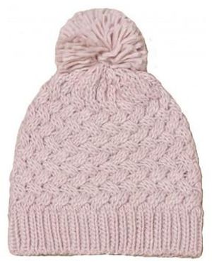 Deeluxe Bonnet Bonnet rose clair à pompom - Gervais