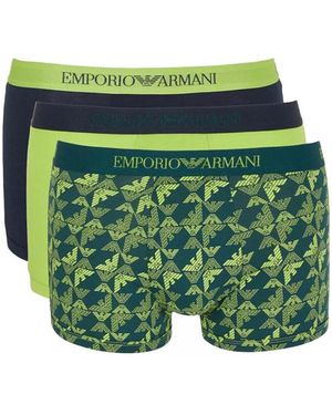 EA7 Boxers Pack de 3 - Vert