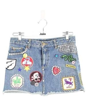 Marc Jacobs Jupes Mini jupe en coton - Bleu