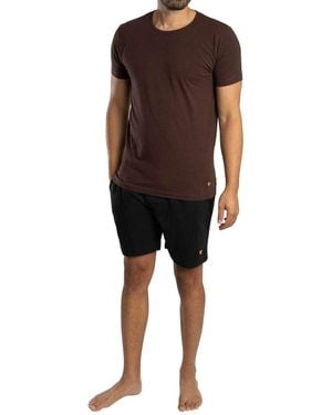 Lyle & Scott Pyjamas / Chemises de nuit Ensemble pyjama court Charlie - Noir