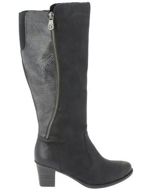 Rieker Bottes À Talon Bottes - Noir