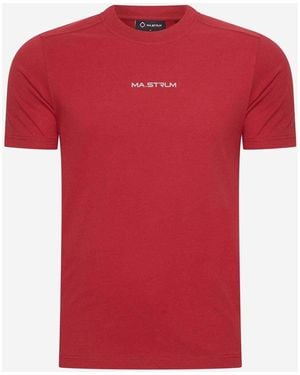 Ma Strum T-Shirt Mastrum Printed Tee - Rood