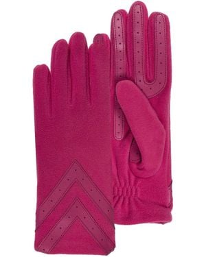 Isotoner Gants Gants tactiles non doublés en polaire recyclée - Violet