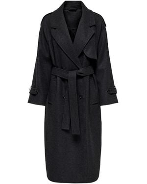 ONLY Mantel Onldear-Trillion Long Belt Coat Pnt Noos 15344734 - Zwart