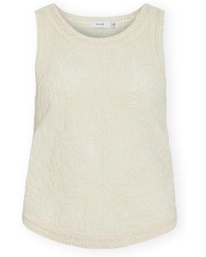 Vila Blouses Top Toja - Birch - Neutre