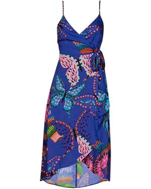 Desigual Abito Corto Vest_Alana - Blu