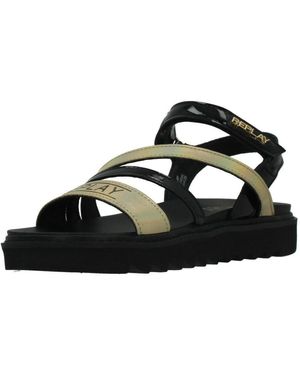Replay Sandalen Jt420009S - Zwart