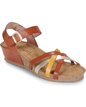 Yokono Sandali Con Zeppa Monaco - Marrone