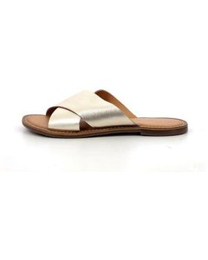 Kickers Sandales Plates Diaz, Mules Femme - Marron