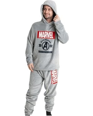Marvel Ensembles de pyjama XL NS9861 - Gris