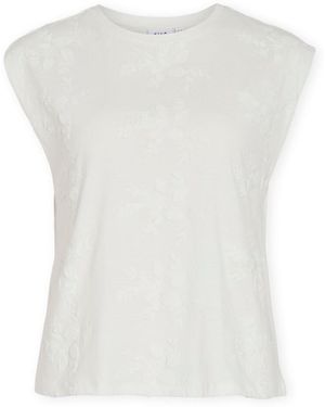 Vila Blouses Top Nayla - Snow White - Blanc