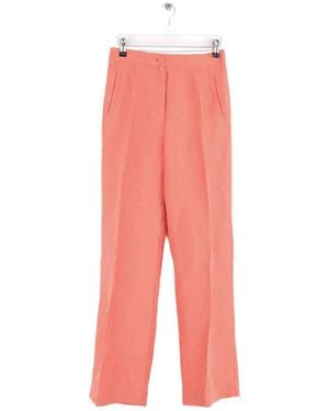 Sezane Pantalon Pantalon droit rose - Rouge
