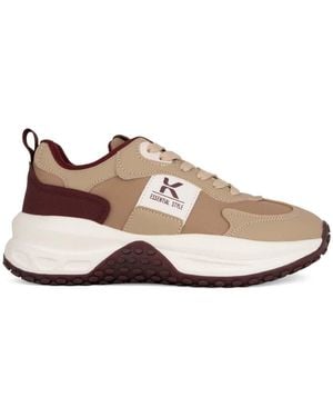 KEDDO Baskets Basses Fashion Sneakers - Marron