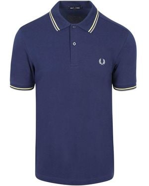 Fred Perry T-shirt Polo Twin Tipped M3600 Bleu Foncé 48A