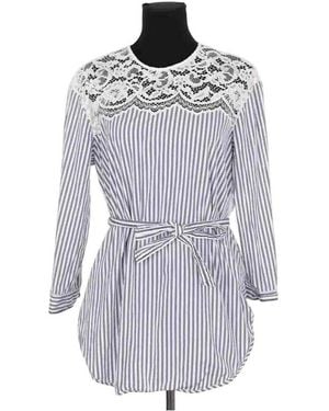 Sandro Robe courte Blouse bleue