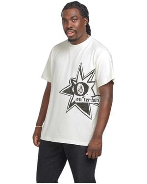 Volcom T-shirt Camiseta V Ent Stone Burst - Off White - Blanc