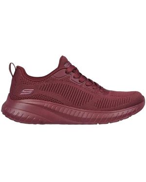 Skechers Baskets Baskets Bobs Squad Chaos - Rouge