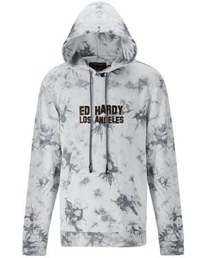 Ed Hardy Sweat-shirt Los tigres hoody grey - Gris