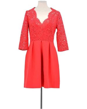 Claudie Pierlot Robe courte Robe en coton rouge