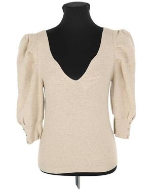 Ba&sh Pull Pull en coton beige - Neutre