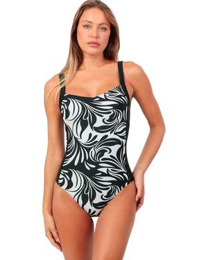 Admas Badpak Eendelig Zwempak Shapewear And - Blauw