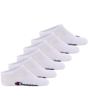 Champion Chaussettes unisexe Chaussettes Paquet de 6 - Blanc