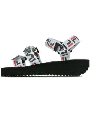 Fila Sandales Plates Tomaia Logo Al Wmn - Noir